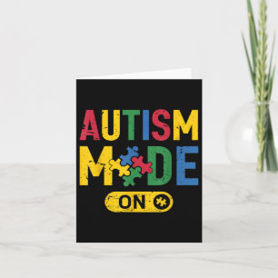 Funny Autismus Awareness Autistic Autismus Mode on Karte