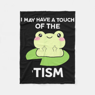 Funny Autismus Awareness Quotes - Frosch ich habe  Fleecedecke