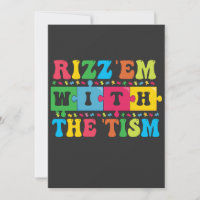 Funny Autismus Bewusstsein Rizz'em mit dem Tismus