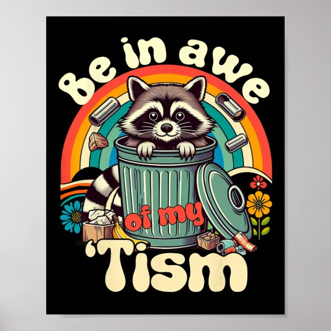 Funny Autismus in Ehrfurcht vor meinem Tismus Meme Poster (Vorne)