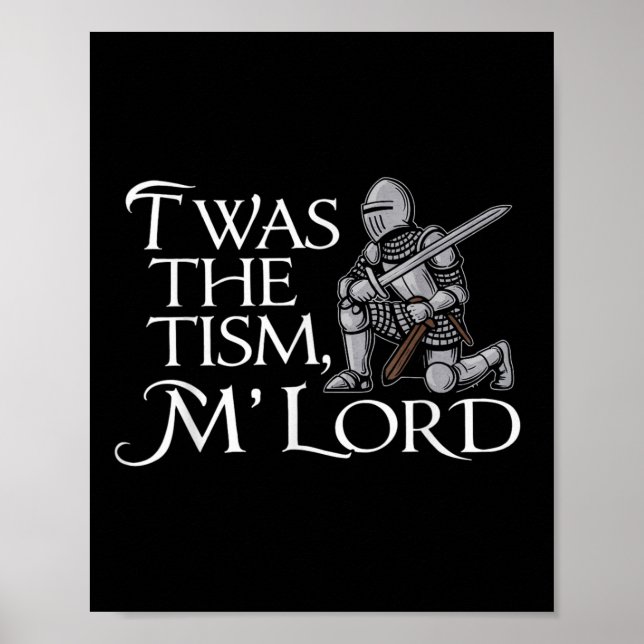 Funny Autismus Sensibilisierung Dies war der Tismu Poster (Vorne)
