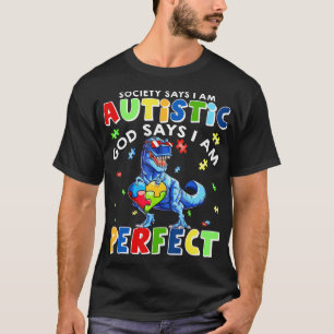 Funny Autismus zitiert "Gesellschaft sagt, ich bin T-Shirt