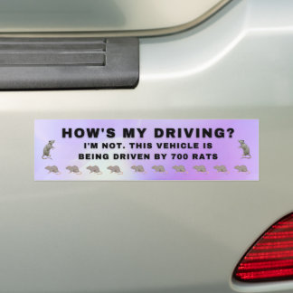 Funny Autoaufkleber - Wie geht es meinen Autofahre