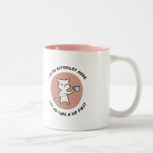 Funny Autopilot Mode Kaffeemaschine Tasse - Schlan
