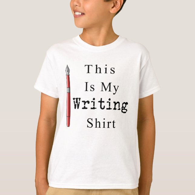 Funny Autor Writer Dies ist mein Schreiben T-Shirt (Vorderseite)