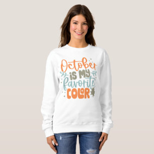Funny Autumn Blumenziffer Sweatshirt