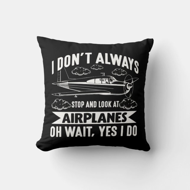 Funny Aviation Aircraft Lover Flugzeug Kissen (Vorderseite)