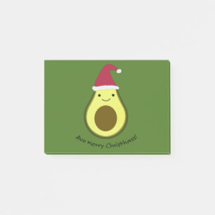 Funny Avo Merry Christhass Avocado Pun Post-it Klebezettel