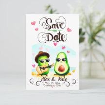 Funny Avocado Couple Greenery