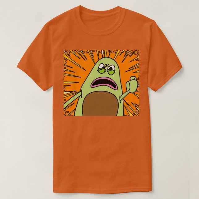 Funny Avocado Fruit 7 T-Shirt (Design vorne)