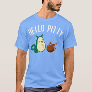 Funny Avocado Guacamole Cat Spaß T-Shirt