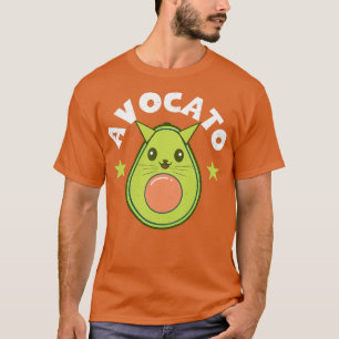 Funny Avocado Lover Avocato Guacamole Cat Lover Cl T-Shirt