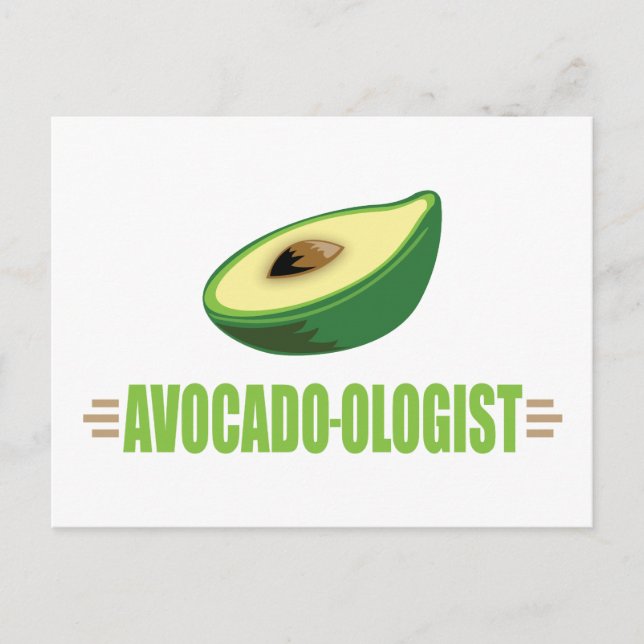 Funny Avocado Postkarte (Vorderseite)