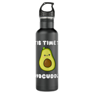 Funny Avocado seine Zeit zu vermeiden, Niedliche A Edelstahlflasche