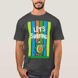 Funny Avocado Surfen mein erstes Surfboard je gema T-Shirt