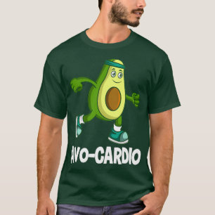 Funny Avocardio Veggie Lover Running T-Shirt