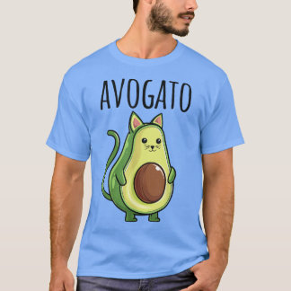Funny Avogado Cat Mama Vater Vegan Vegetarian Cat  T-Shirt