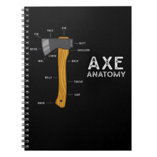 Funny Ax Spaß Hatchet Holzbearbeitung Ax Throwing Notizblock