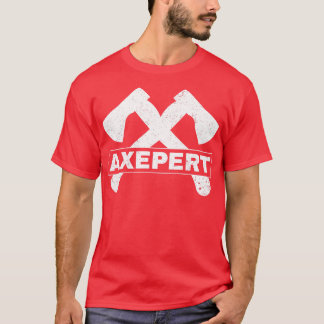 Funny Ax Throwing Lumberjack Hatchet Experten T-Shirt