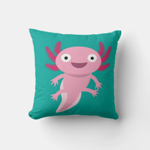 Funny Axolotl Illustration Kissen