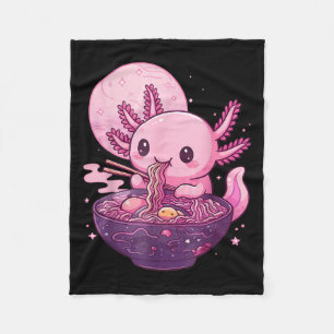 Funny Axolotl Noodle Anime Kawaii Axolotl Eating R Fleecedecke