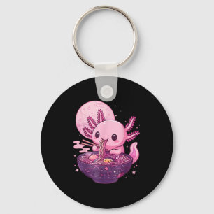 Funny Axolotl Noodle Anime Kawaii Axolotl Eating R Schlüsselanhänger