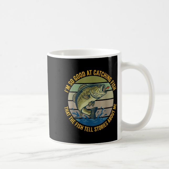 Funny B Fishing Quote Angler Snnerbait Lure Humor  Kaffeetasse (Rechts)