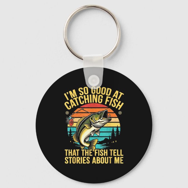 Funny B Fishing Quote Angler Snnerbait Lure Humor  Schlüsselanhänger (Vorderseite)