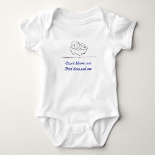Funny Baby Bodysuit - Blue Print Daddy Edition Strampler