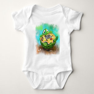 Funny Baby Bodysuit Turtle Ladybug Schach spielen Strampler