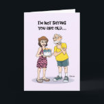 Funny Baby Boomer Birthday Card Karte<br><div class="desc">Funny Senior Birthday Grußkarte für einen Mann namens Vater</div>