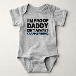 Funny Baby Crappie Fishing Jersey Bodysuit Shirt