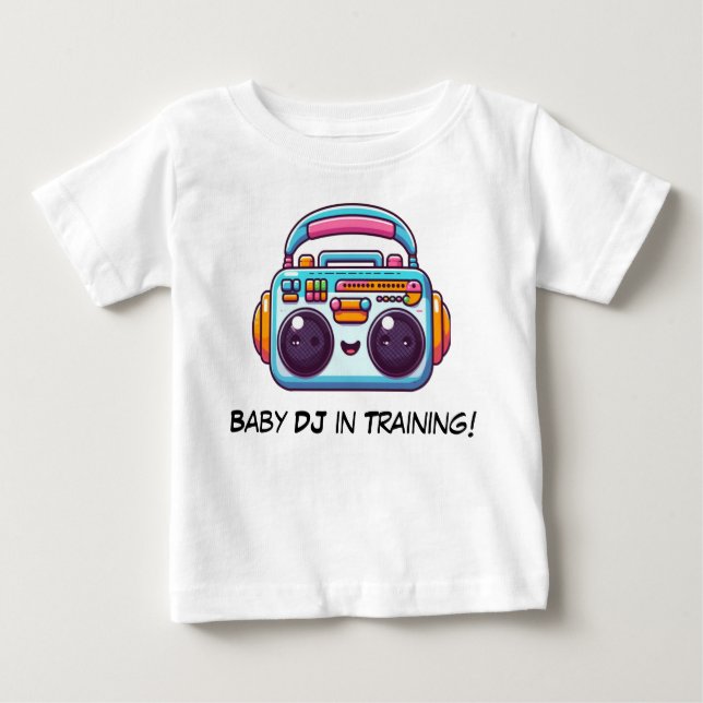 Funny Baby DJ im Training Shirt (Vorderseite)
