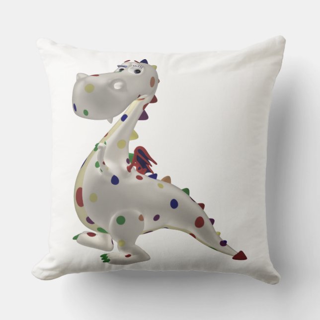 Funny Baby Dragon Kissen (Vorderseite)