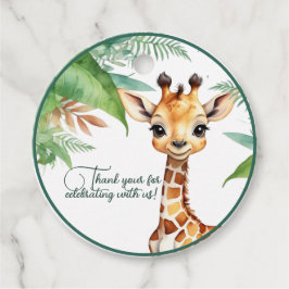 Funny Baby Duwer Dschungel mit Giraffe Geschenkanhänger