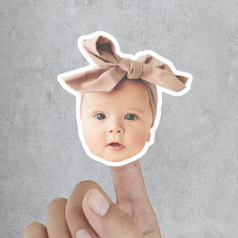 Funny Baby Face Schneidet kundenspezifisches Foto  Aufkleber