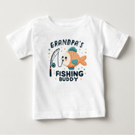 Funny Baby Fish | Großvaters Buddy-Baby Baby T-shirt