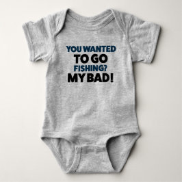 Funny Baby Fishing Jersey Bodysuit Shirt