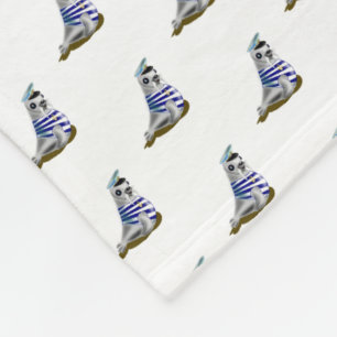 Funny Baby Fleece Blanket mit Little Siegel Sailor