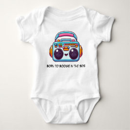 Funny Baby Geboren zu Boogie im Bodysuit der 90er Strampler