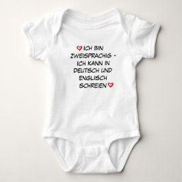 Funny Baby Gift, Zweisprachig Nachricht, kundenspe Strampler
