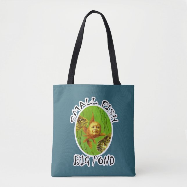 Funny Baby Goldfish All Over Print Totbeutel Tasche (Vorderseite)