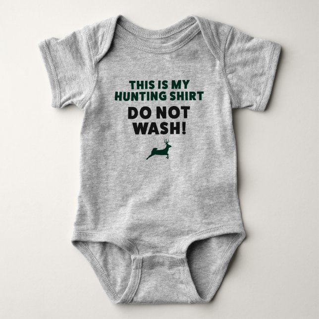 Funny Baby Jagd Jersey Bodysuit Shirt (Vorderseite)