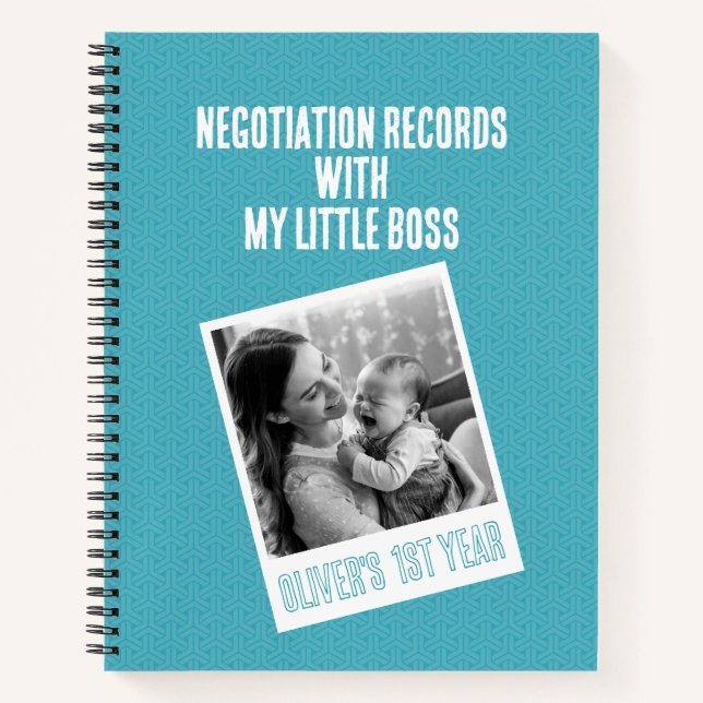 Funny Baby Journal mit KIMONO Muster Notizbuch (Vorderseite)