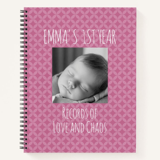 Funny Baby Journal mit Shippoumon Muster Notizbuch (Vorderseite)