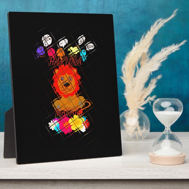 Funny Baby Lion King: Hakuna Matata Art Design Fotoplatte (Seite)