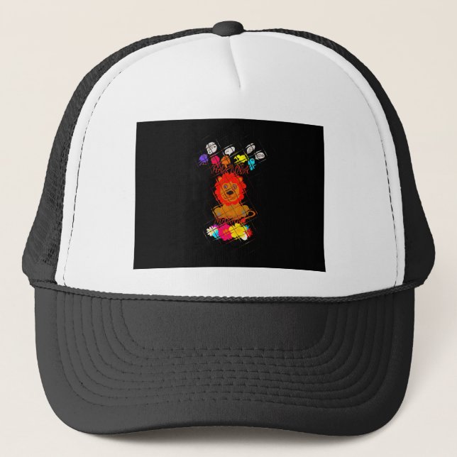 Funny Baby Lion King: Hakuna Matata Art Design Truckerkappe (Vorderseite)