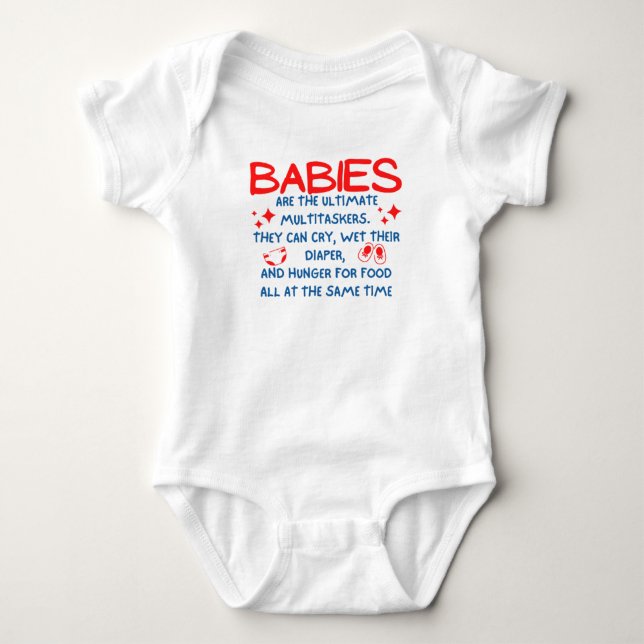 Funny Baby Qoutes Geschenk Baby Bodysuit Baby Strampler (Vorderseite)
