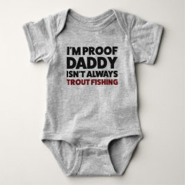 Funny Baby Trout Fischen Jersey Bodysuit Shirt