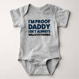 Funny Baby Walleye Fischen Jersey Bodysuit Shirt